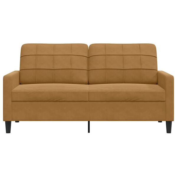 vidaXL 2-personers sofa 140 cm fl&oslash;jl brun