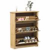 vidaXL skoskab Corona 99x32x124,5 cm massivt fyrretr&aelig;