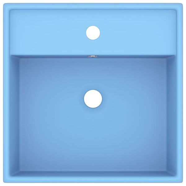 vidaXL luksus h&aring;ndvask overl&oslash;b 41x41 cm keramik firkantet mat lysebl&aring;