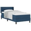 vidaXL Box spring seng med pude med hovedg&aelig;rde Bl&aring; 200 x 90 cm Stof