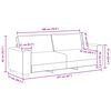 vidaXL Sofa 2 pcs Beige 221 x 77 x 82 cm Linned-blandet stof