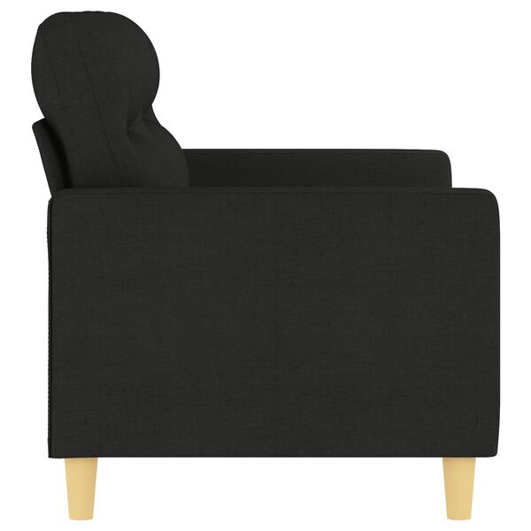 vidaXL 2-personers sofa 120 cm stof sort