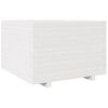 vidaXL plantekasse 70x70x49,5 cm massivt fyrretr&aelig; hvid