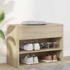 vidaXL skob&aelig;nk 60x30x45 cm konstrueret tr&aelig; sonoma-eg