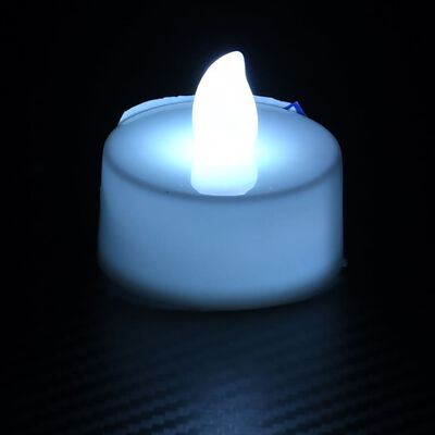 vidaXL LED-fyrfadslys 50 stk. farverigt lys