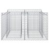 vidaXL Gabion h&oslash;jbed S&oslash;lv 100 x 100 x 60 cm Galvaniseret st&aring;l