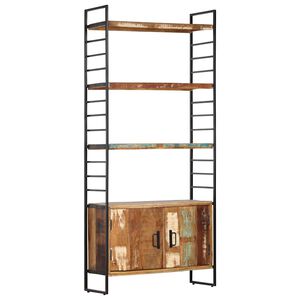 vidaXL bogreol i 4 niveauer 80x30x180 cm massivt genbrugstr&aelig;