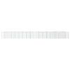 vidaXL buet gabion-højbed 800x50x100 cm galvaniseret jern