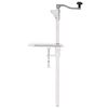 vidaXL d&aring;se&aring;bner 70 cm aluminium og rustfrit st&aring;l s&oslash;lvfarvet