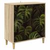 vidaXL Sideboard ELBURG Sonoma-eg 69 x 33 x 75 cm Konstrueret tr&aelig;