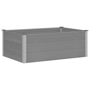 vidaXL forh&oslash;jet plantekasse 150x100x54 cm gr&aring; WPC