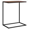 vidaXL sidebord 55x35x66 cm konstrueret tr&aelig; sort