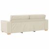 vidaXL 3-personers sofa Beige 220 cm Linned-blandet stof