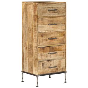vidaXL kommode massivt mangotr&aelig; 45 x 35 x 106 cm
