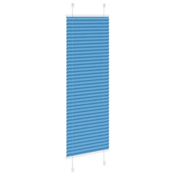 vidaXL Plisségardin Blå 50x150 cm Stofbredde 49,4 cm Polyester