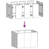 vidaXL plantekasse rustfarvet 120x80x80 cm forvitringsst&aring;l