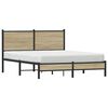 vidaXL sengeramme uden madras 140x190 cm metal sonoma-eg