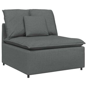 vidaXL modulopbygget sofacentermodul med hynder 100 cm m&oslash;rkegr&aring;
