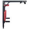 VidaXL Pull Up Bar Dip Station Sort og rød 89 x 59 x 70 cm