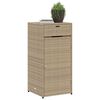 vidaXL opbevaringsskab til haven 55x55x111 cm polyrattan beige