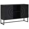 vidaXL Sideboard Sort 105 x 30 x 68 cm