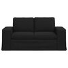 vidaXL Sofa 120cm Sort Metal