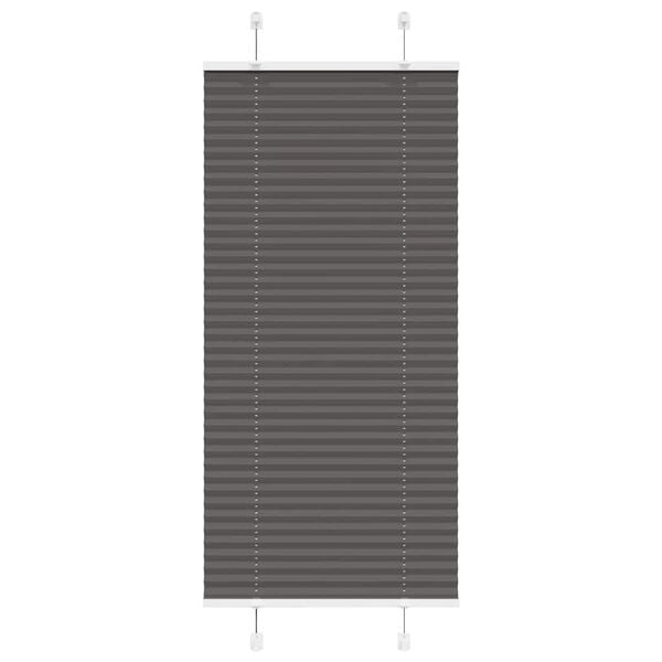 vidaXL Pliss&eacute;gardin Sort 55x100 cm Stofbredde 54,4 cm Polyester