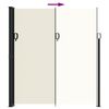 vidaXL sammenrullelig sidemarkise 220x600 cm cremefarvet