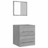vidaXL badev&aelig;relsesskab 41x38,5x48 cm konstrueret tr&aelig; gr&aring; sonoma-eg