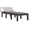 vidaXL liggestol med hynder PP antracitgr&aring;