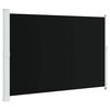 vidaXL sammenrullelig sidemarkise til terrassen 200x314 cm sort