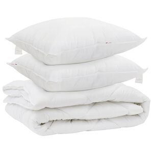vidaXL &Aring;rs tid dyne med pude 3 pcs Hvid Microfiber