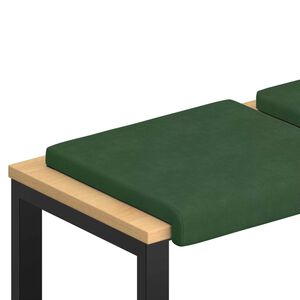 vidaXL B&aelig;nkpude 2 stk. cordfl&oslash;jl M&oslash;rkegr&oslash;n Dybde 35 cm