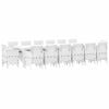 vidaXL Have Spisebordss&aelig;t 15 pcs Hvid Polt rattan