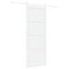vidaXL Skyded&oslash;r ORKDAL 78 x 202 cm Konstrueret tr&aelig; Hvid