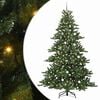 vidaXL Kunstigt Hinged Juletr&aelig; med 300 LED'er Gr&oslash;n 240 cm PVC og St&aring;l