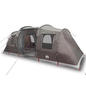 vidaXL 4-personers campingtelt vandt&aelig;t brun