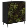vidaXL Sideboard ELBURG Sort eg 69 x 33 x 76 cm Konstrueret tr&aelig;