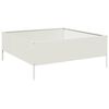 vidaXL h&oslash;jbed 100x100x25 cm st&aring;l hvid
