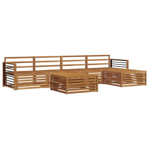 vidaXL Udend&oslash;rs sofagruppe 6 pcs Naturfarvet