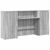 vidaXL receptionsskranke 200x50x103,5 cm konstrueret tr&aelig; gr&aring; sonoma