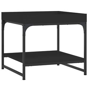 vidaXL sofabord 49,5x49,5x45 cm konstrueret tr&aelig; sort