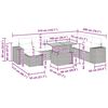 vidaXL sofas&aelig;t til haven 9 dele med hynder polyrattan akacietr&aelig; beige