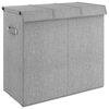 vidaXL foldbar vasket&oslash;jskurv 64,5x34,5x59 cm kunstigt linned gr&aring;
