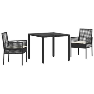 vidaXL Have Spisebordss&aelig;t 11 pcs Gr&aring; polyrattan