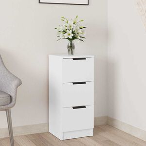 vidaXL sk&aelig;nk 30x30x70 cm konstrueret tr&aelig; hvid