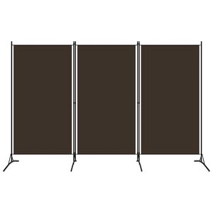 vidaXL 3-panels rumdeler 260 x 180 cm brun