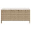 vidaXL Have Spisebordssæt Beige Poly rattan