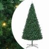 vidaXL Juletr&aelig; Med dekorative strenglamper Gr&oslash;n 400 cm PVC