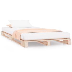 vidaXL palleseng 90x200 cm massivt fyrretr&aelig;